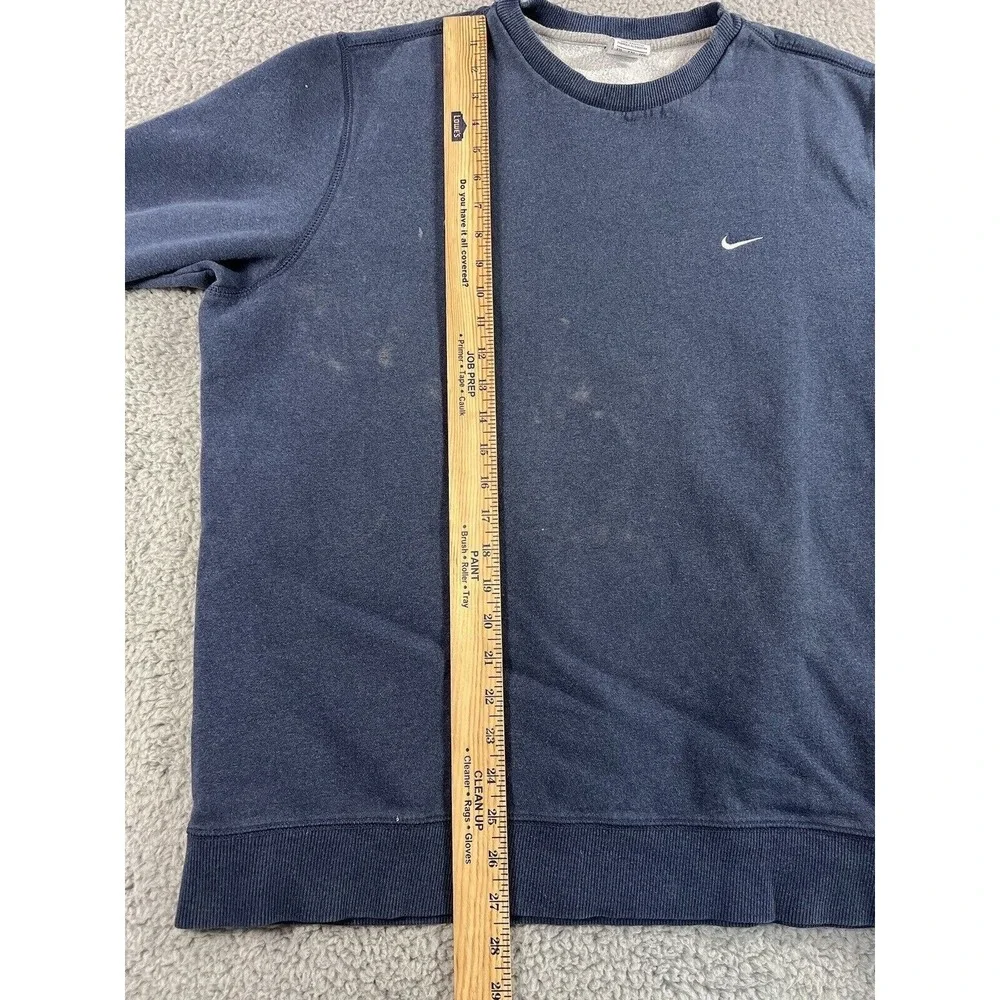 Nike‎ Sweatshirt Men 2XL Y2K Embroidered Mini Swoosh Thrashed Grunge Streetwear